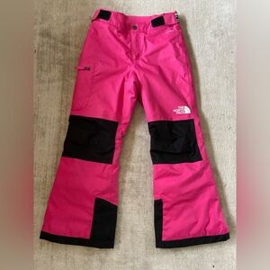 The North Face Pink and Black Ski Pants